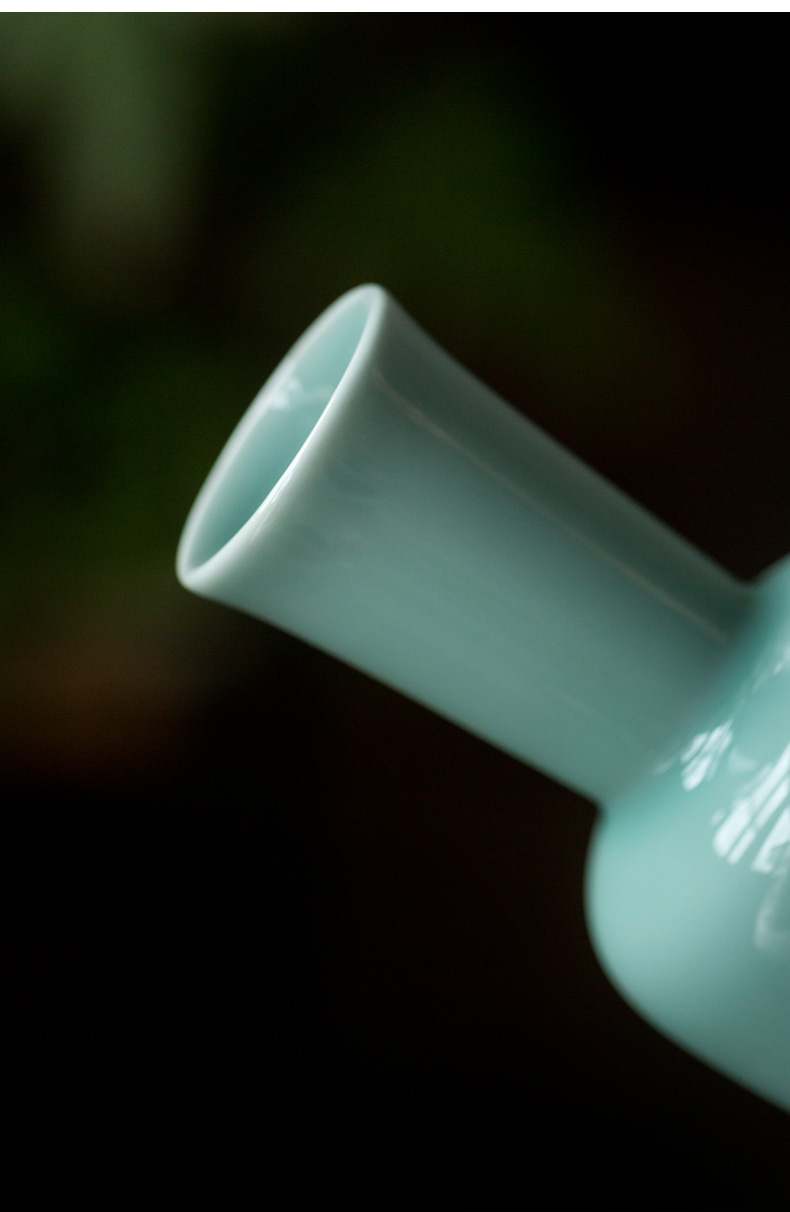 Ultimately responds to celadon vase furnishing articles flower arranging creative contracted sitting room tea table flower implement hydroponic floret bottle ceramic furnishing articles