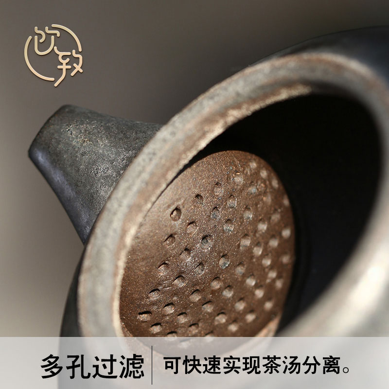Ultimately responds to gold coarse pottery from the teapot firewood side put the pot of Japanese lasts a pot of ceramic filter single pot of tea