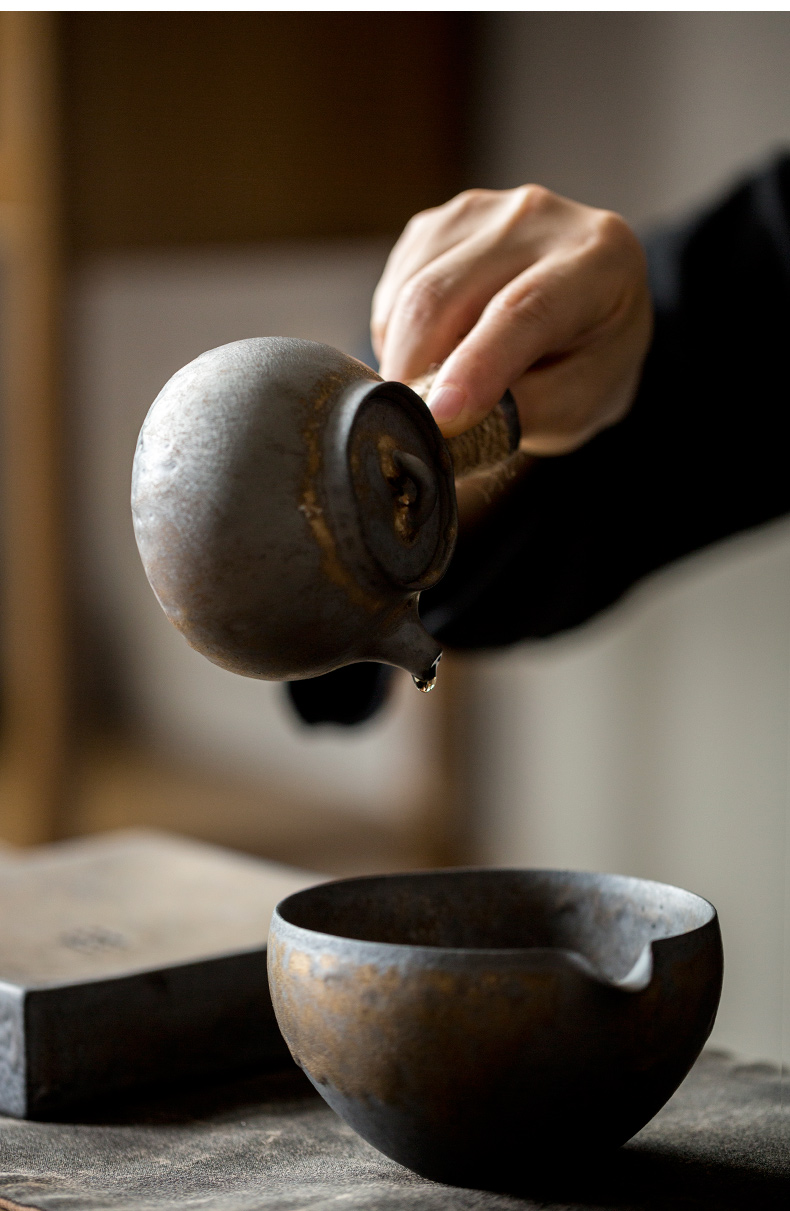 Ultimately responds to hand the teapot Japanese coarse clay POTS to restore ancient ways the pot of gold side small kung fu tea set against the single pot of hot tea