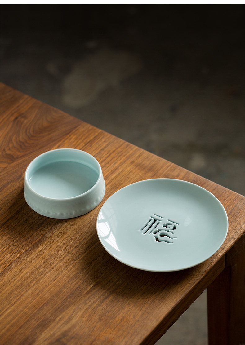 Ultimately responds to compote creative best fruit compote dish can drop, ceramic disc snack plate snacks tea tray for Buddha