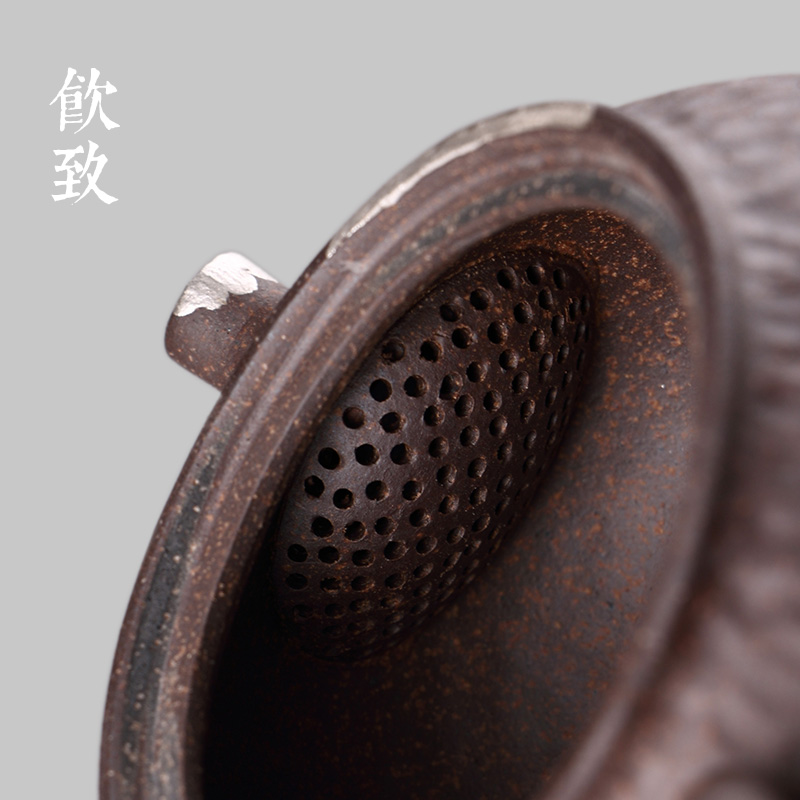 Ultimately responds to the old rock, all hand filtering household contracted coarse pottery teapot tea ceramic small kung fu tea pot