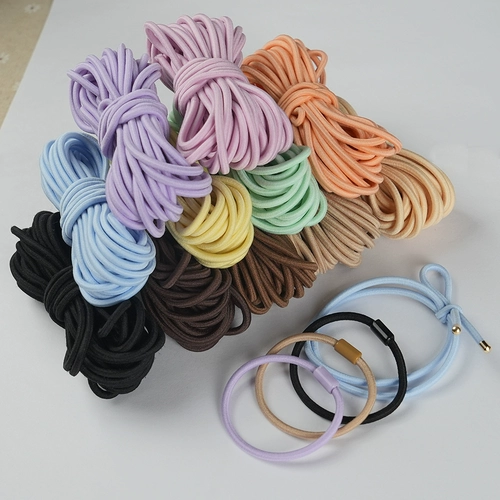 Эластичная резинка для волос ручной работы, детская скакалка, 3мм, на резинке, «сделай сам»