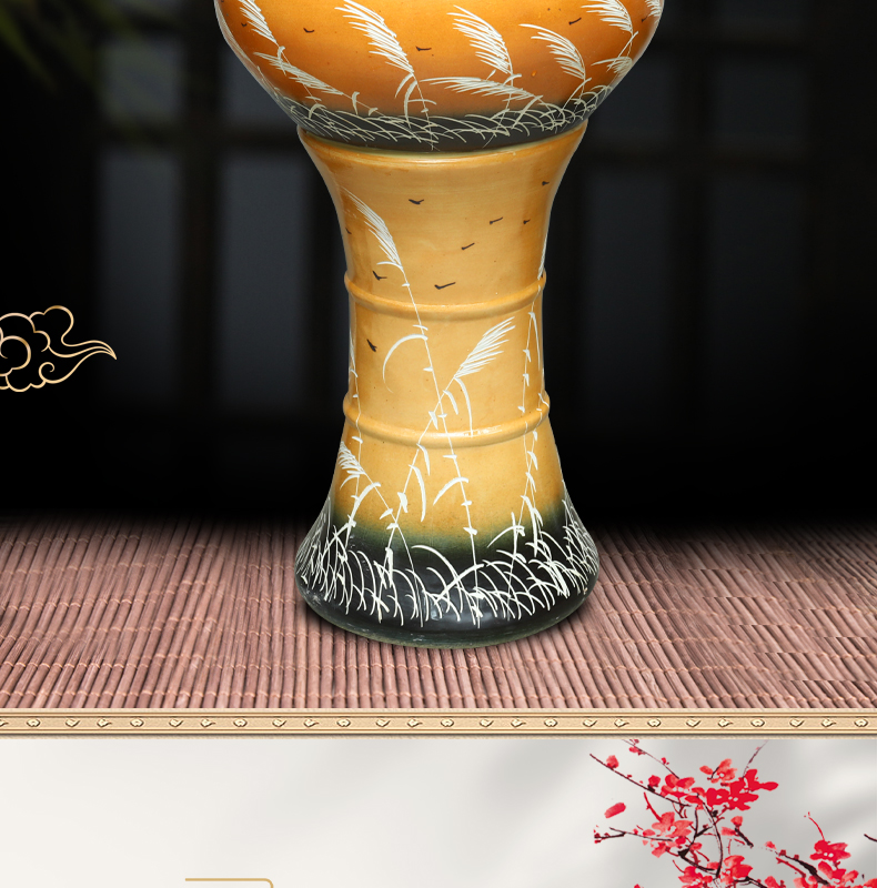 Jingdezhen ceramic aquariums pillar landing LianHe flowerpot brocade carp is suing large goldfish bowl water lily bowl