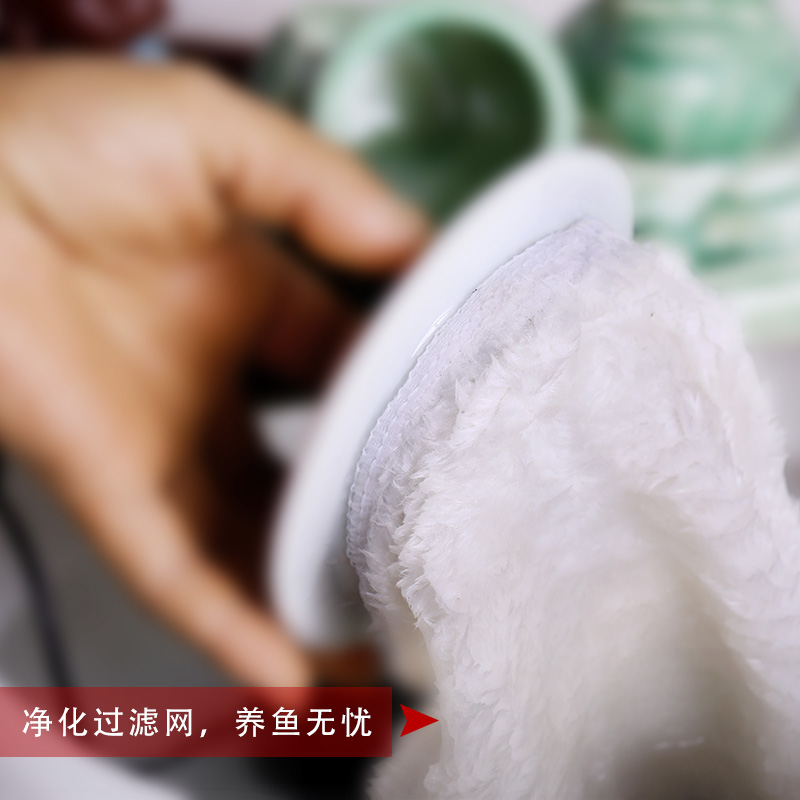 Jingdezhen ceramic sitting room place heavy tank circulation water filter to raise a goldfish bowl goldfish bowl lotus