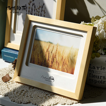 Exquisite solid wood Wash Photo children photo frame set-up wedding photo 10 inch 7 inch cute personality creative simple wood