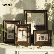 Habitat American retro decorative ornaments 3R4R5 inch 6 inch 7 inch 10 inch wall photo frame setting table hanging wall frame