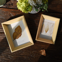 A few days ago Nordic solid wood wall photo frame setting table 5R6 inch 7 inch 10 inch simple literary creative photo frame wooden