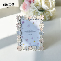A few early years of romance with Japanese afternoontea outlet metal 5 inch photo frame Swing Table Duplex Superior Sensory Petal