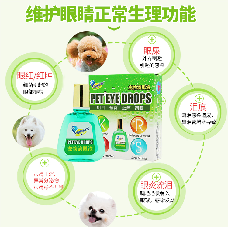 Thiên thần thú cưng thuốc nhỏ mắt chó giọt gấu Teddy nước mắt mèo nhỏ giọt viêm giác mạc rửa mắt - Thuốc nhỏ mắt thuốc nhỏ mắt giảm độ cận