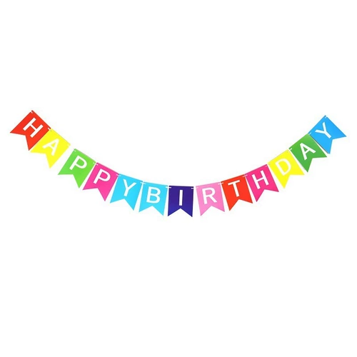 С Днем Рождения признание Стрипская вечеринка декоративные принадлежности дети организуют баннер бумаги подвесные флаги