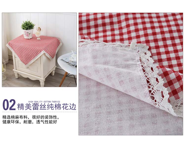 Khăn trải bàn khăn trải bàn cà phê bàn ​​tròn khăn trải bàn vuông Vải Hàn Quốc lưới đỏ bàn cà phê vải đa năng khăn vuông nhỏ khăn trải bàn giáo viên đẹp