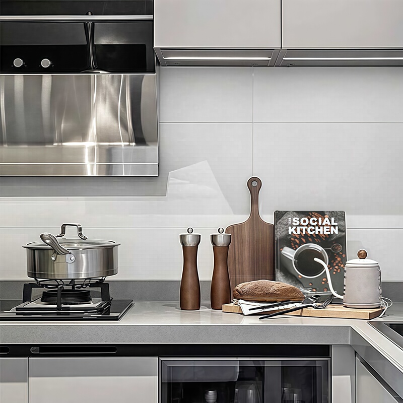Xinyuange Modern Model Room Kitchen Soup Pot, Wok, Cutting Board, Soft Decoration Countertop Combination Set with Matching Accessories