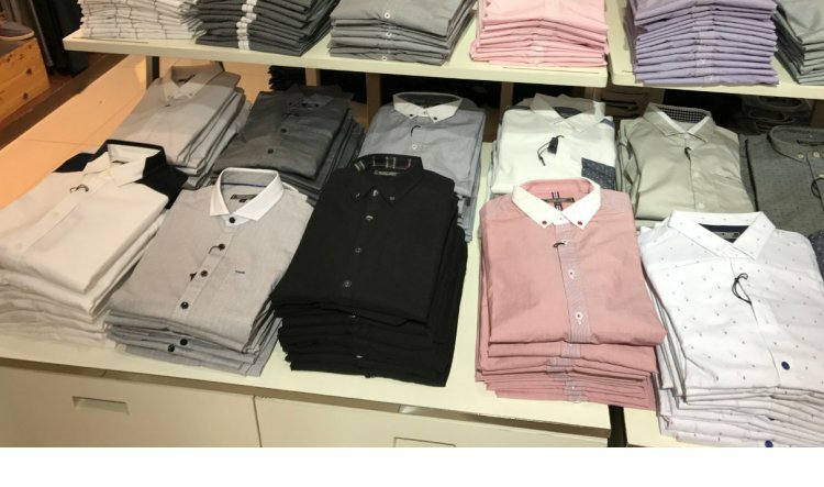 Áo sơ mi nam chính hãng Benny Road URBAN Business Casual Lapel Men Tương phản cổ áo Slim Business áo sơ mi nam caro