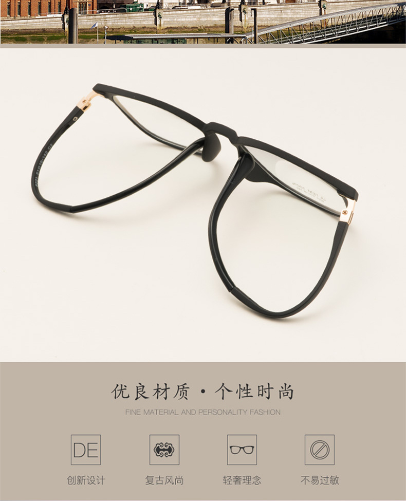 Montures de lunettes en Memoire plastique - Ref 3140001 Image 8