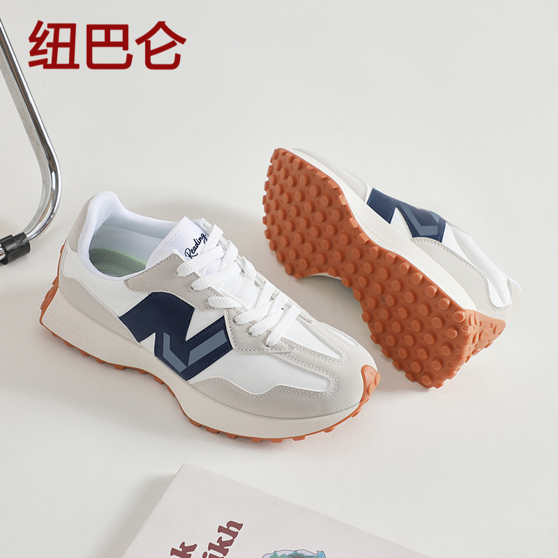 New Balance Shoes for Men and Women, Spring New Model 327 Thick-Soled Forrest Gump Sneakers, Couple Casual Versatile Running Shoes