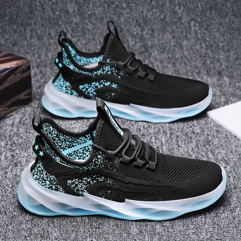 2022 new spring men's sports shoes thin soft bottom breathable mesh shoes net red popular running casual trendy shoes