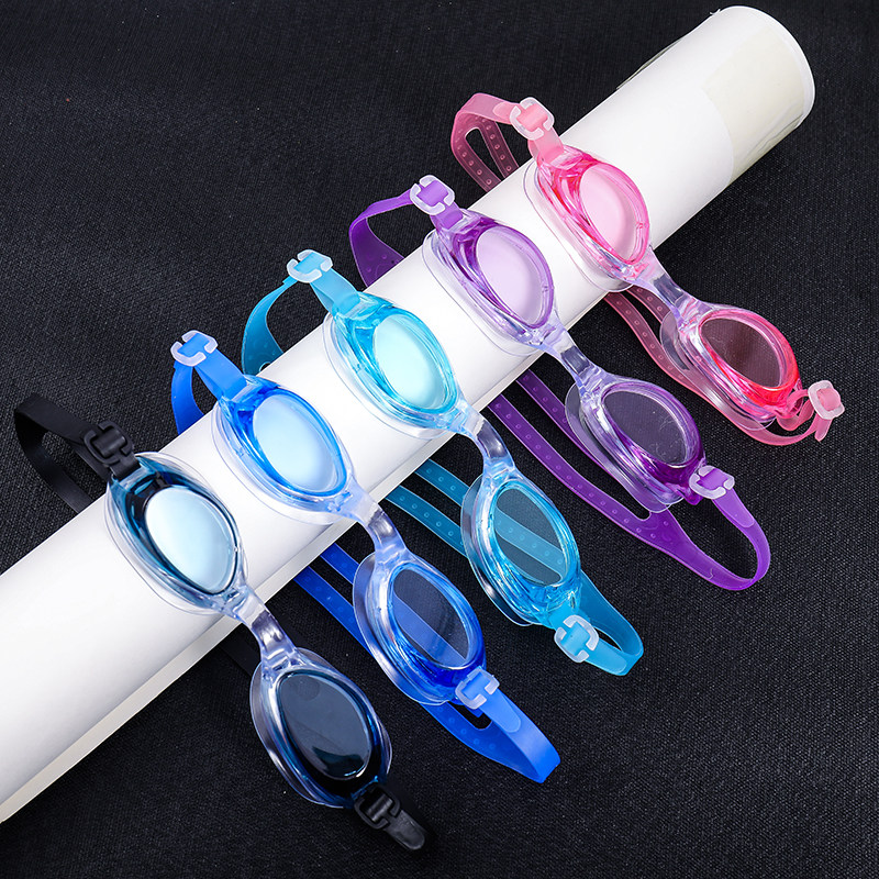 Adult Swimming Glasses Waterproof Student Children Swimming Mirror High Definition Anti-Fog Near Vision Swimming Mirror Swimming Cap