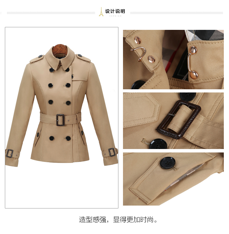 Trench pour femme en Coton - Ref 3226156 Image 10
