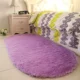 Silky thảm bầu dục dày trước khi bàn cà phê phòng ngủ nhà sống thảm pad phòng hiện đại dễ thương tùy chỉnh màu hồng - Thảm thảm lông chụp ảnh