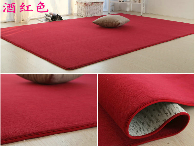 Bàn cà phê thảm dày san hô fleece phòng khách phòng ngủ đầy đủ tatami hộ gia đình hiện đại bột có thể được thiết lập cạnh giường ngủ mat