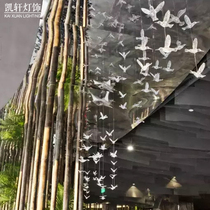 Factory direct kindergarten pendant home hotel shopping mall ceiling decoration aerial hanging acrylic bird