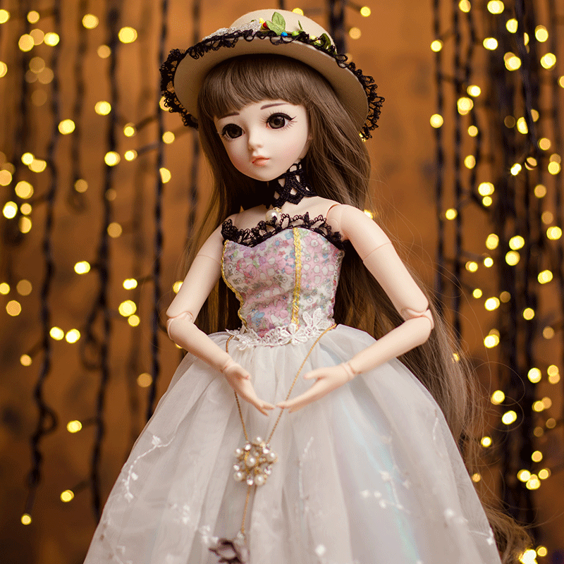 Кукольная одежда Дорис Китти 60 см, платье для куклы BJD с 3 точками сочленения, свадебное платье