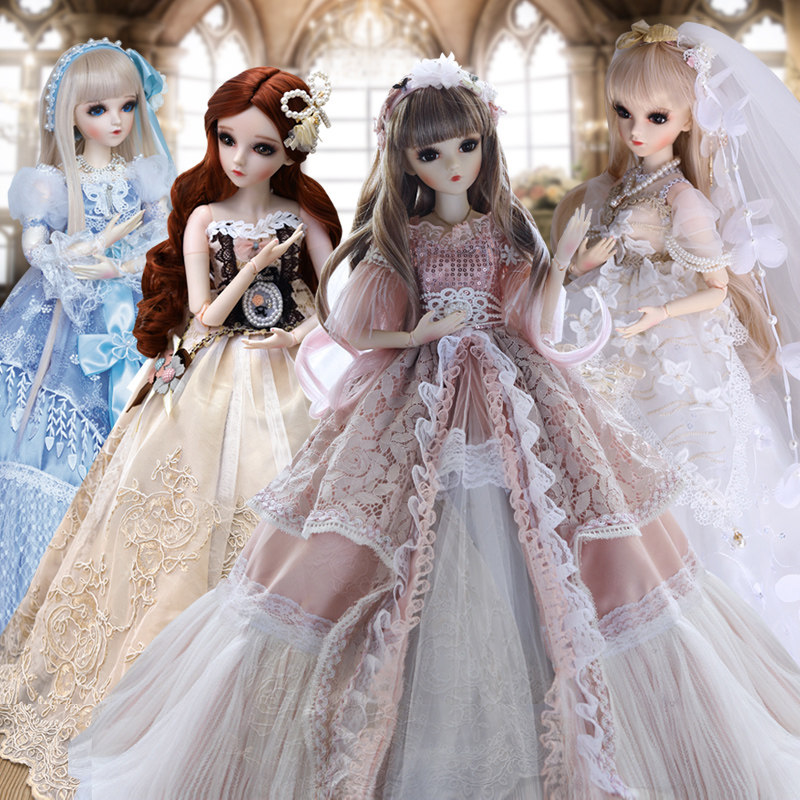เสื้อผ้าตุ๊กตาดอริส คิตตี้ ชุดแต่งกายสำหรับตุ๊กตา Bjd ขนาด 60 ซม. ตุ๊กตาแบบข้อต่อ 3 จุด สไตล์พระราชวัง