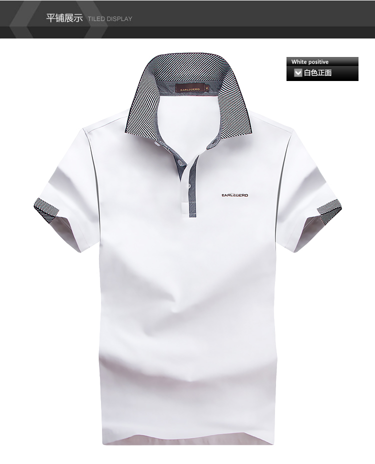 Mùa hè mới cho nam áo sơ mi POLO cotton ngắn tay áo sơ mi POLO rộng kích thước lớn áo thun nam áo thun nam áo polo ralph lauren