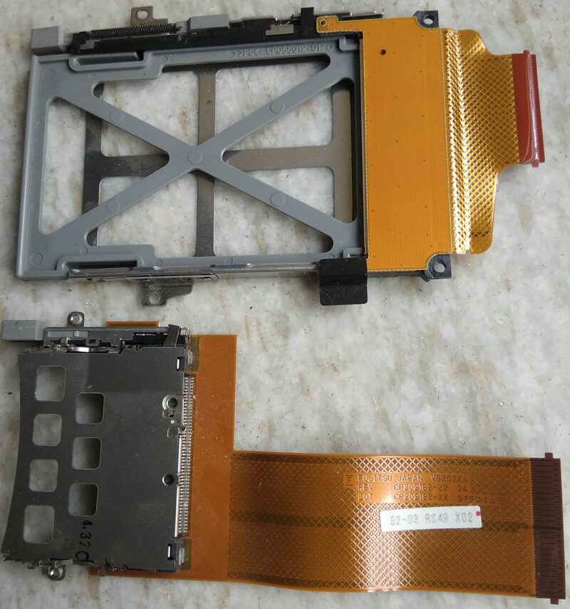Fujitsu Sony Notebook Express Card Expansion slot CF microhard disc slot with flat cable VB202XA