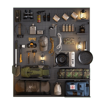 Perforated board storage rack camping equipment outdoor ski storage rack whole wall can be customized without punching hanging board tool rack