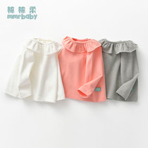 Girl T-shirt Spring and Autumn Cotton Womens Baby Top Autumn Children Long Sleeved Childrens Swear Little Girl Autumn Single Piece