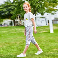 Белый топ+серые брюки [набор 18 для 10 юаней]