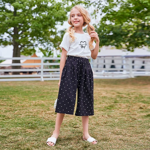 Летние хлопковые детские штаны, в корейском стиле, подходит для подростков