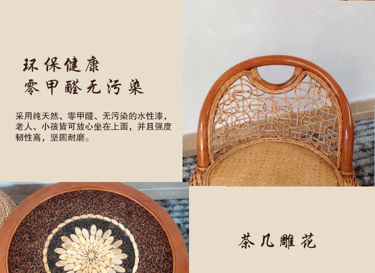 Wicker ghế ba mảnh bàn ban công và ghế năm mảnh phòng khách đồ nội thất giải trí bàn ghế ngoài trời vườn cà phê bàn ​​ghế kết hợp bàn ghế ăn ngoài trời