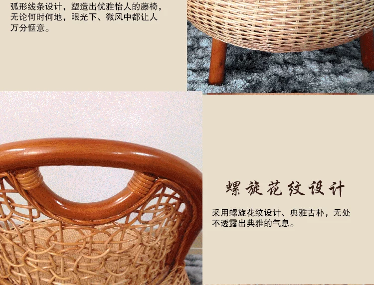 Wicker ghế ba mảnh bàn ban công và ghế năm mảnh phòng khách đồ nội thất giải trí bàn ghế ngoài trời vườn cà phê bàn ​​ghế kết hợp bàn ghế ăn ngoài trời