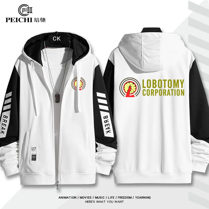 Худи-рубашка с принтом из анимационной игры Lobotomy Corporation, мужская молодежная одежда