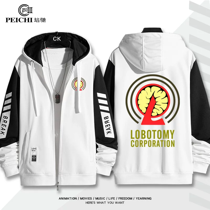 Худи-рубашка с принтом из анимационной игры Lobotomy Corporation, мужская молодежная одежда
