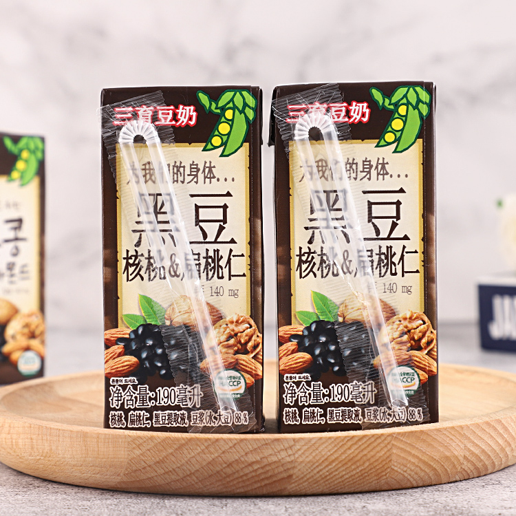 [USD 28.09] South Korea Sanyu Black Bean Soy Milk Imported Walnut