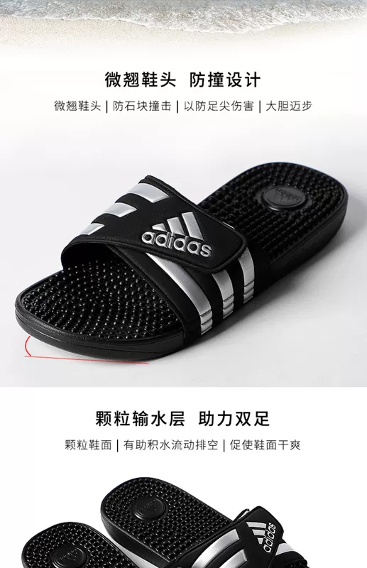 Dép thể thao Adidas nam 2019 hè mới Giày đi biển nam Giày dép đế mềm F35577 - Dép thể thao