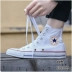 Giày Converse Converse giày vải nam Giày nữ mùa hè mẫu Chang Chang chính hãng cổ điển giản dị giày cao cổ - Plimsolls Plimsolls