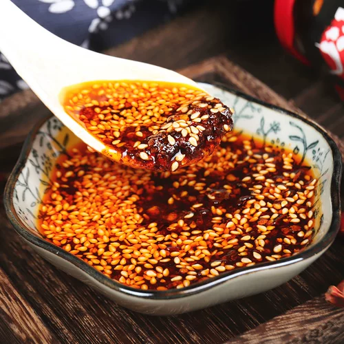 Sichuan Spicy Moil Sycy Pycy Seedss 230 г домашнее масло из красного масла. Масло чили Супер пряные холодные блюда холодная кожа приправа