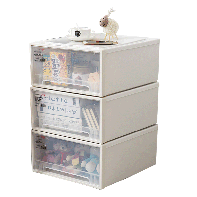 Drawer Type Storage Box Plastic Storage Cabinet Extra Large