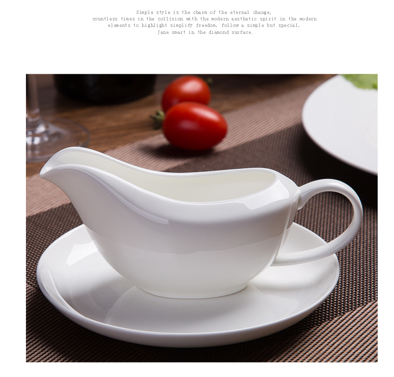 JingTianGe jingdezhen pure lead - free bucket ceramic ipads China black pepper sauce boat juice sauce poured juice cup west tableware