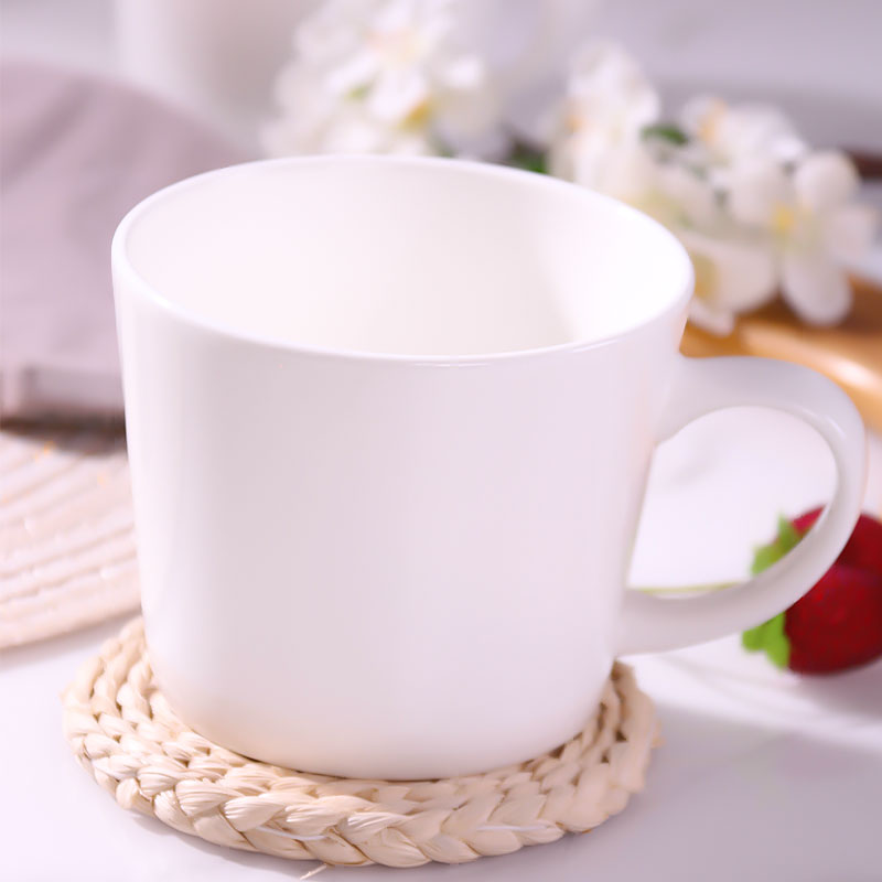 CPU creative move household milk tea Cup white mugs glass ceramic office coffee Cup milk Cup