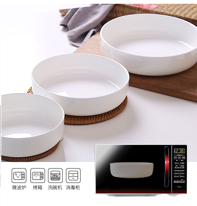 Ceramic plates home dishes deep deep orifice plate plate ipads porcelain dish dish dish cooking soup plate creative deep litter tray