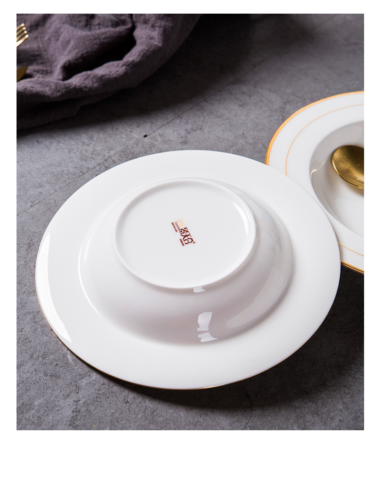 Creative up phnom penh ipads porcelain European household round ceramic spaghetti pasta dish deep dish dish dish dish food dish