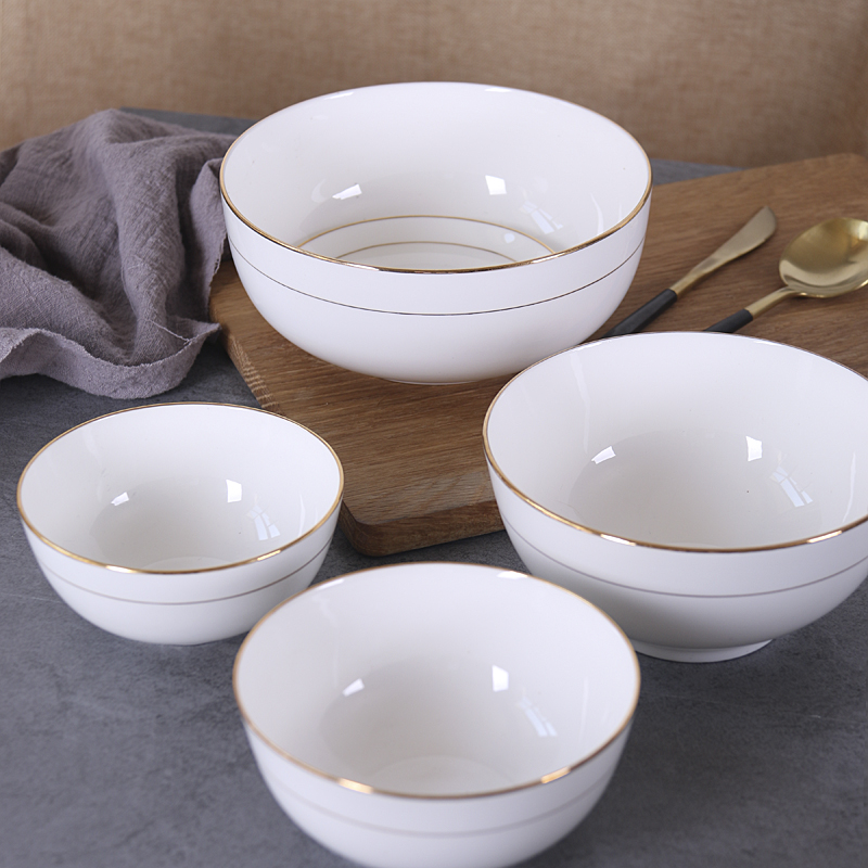 Ipads China small bowl of household ceramics for rainbow such use adult eat rice bowl bowl combination tableware bowls large bowl