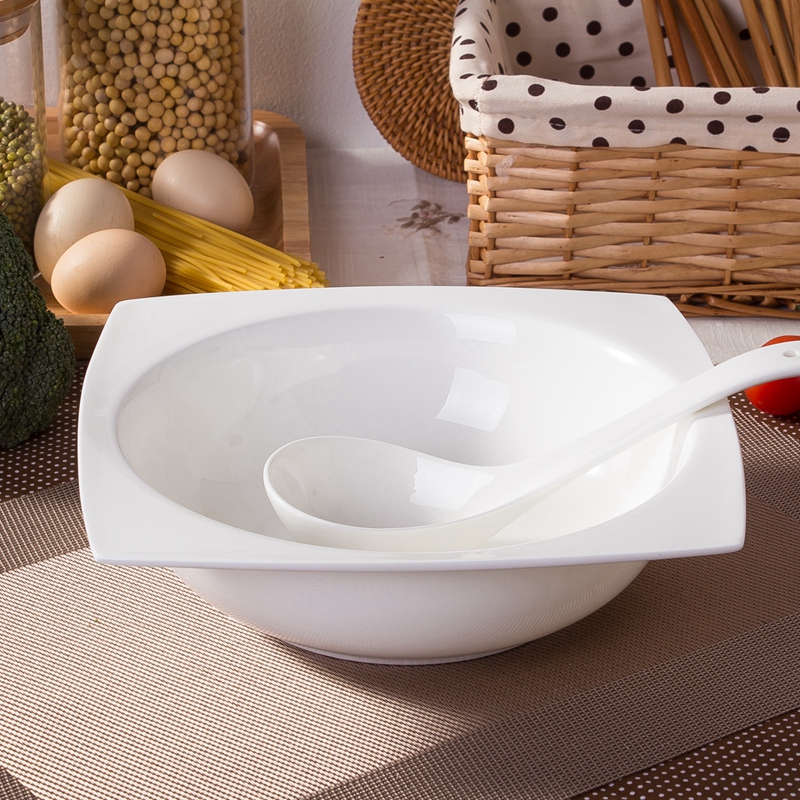 Household jingdezhen creative ipads China tianyuan salad, thick soup bowl eat dessert bowl bowl microwave rainbow such use