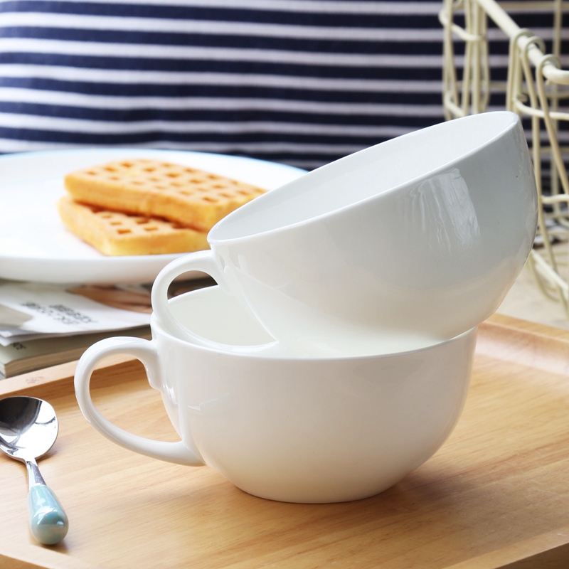 With cover milk cup oats cereal breakfast cup of ceramic cups large capacity "bringing your lovely cup ipads China cups a spoon