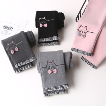 Girl Beats Bottom Pants Spring Autumn Outside of Korean version Ocean Qi Pure Cotton Children Pants Little Girl Pants Baby Long Pants Fall Child Clothing